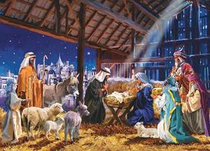 lot 335 image: NEW Nativity - 1000 Piece Jigsaw Puzzle by Eurographics