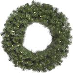Vickerman 72" Douglas Fir Artificial Christmas Wreath - 600 Warm White Italian LED Lights - Wreath for Mantel or Door - Reliable and Durable - Holiday Wreath