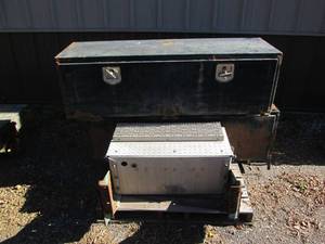lot 21 image: Battery box and 2 storage boxes for...