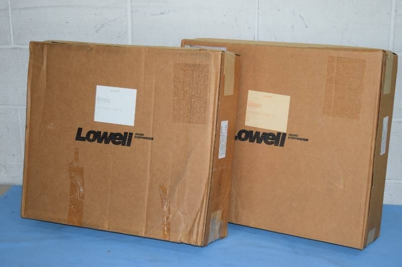 lot 90 image: (2) Lowell Center-Mount Network Rack Shelf Units - Model CMS-220 - NEW IN BOX