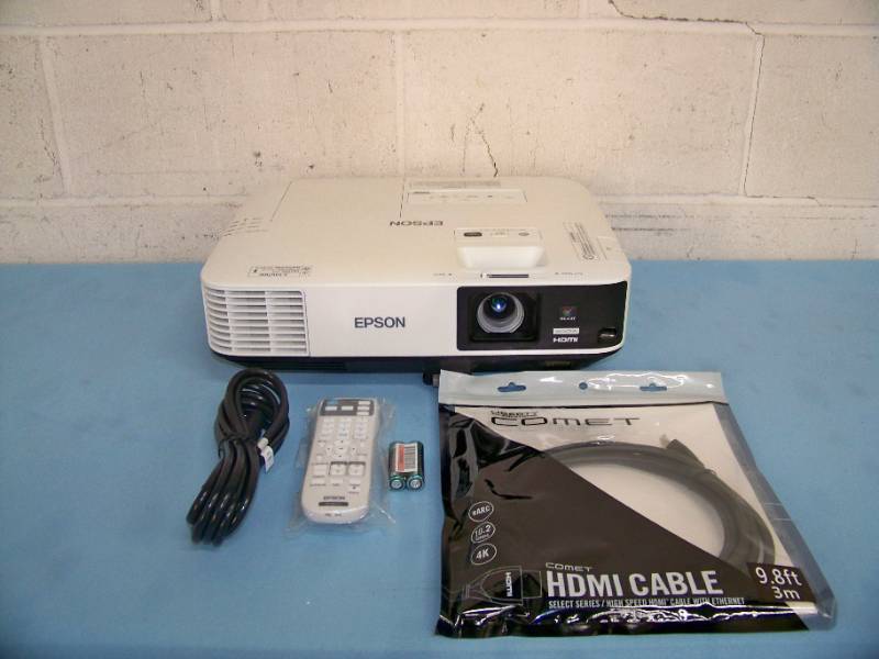 lot 6 image: Epson PowerLite 2155W Home Theater Widescreen Full HD 3LCD 5000-Lumen Projector  Projection System