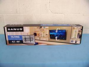 lot 119 image: SANUS Premium Series VLT5 Tilt Mount for 42 to 90 Flat-Panel Displays  Televisions  TVs  Monitors - NEW IN BOX
