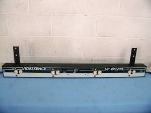 lot 34 image: Videssence VP 4x1200 (VP4X1200) Four Channel Lighting Dimmer Strip with DMX 5-Pin XLR Cables and Brackets
