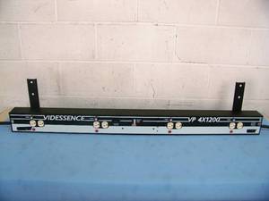 lot 35 image: Videssence VP 4x1200 (VP4X1200) Four Channel Lighting Dimmer Strip with DMX 5-Pin XLR Cables and Brackets