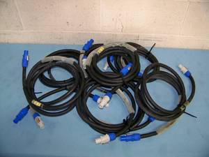 lot 39 image: (7) 10 Speakon Connector String Power Cables