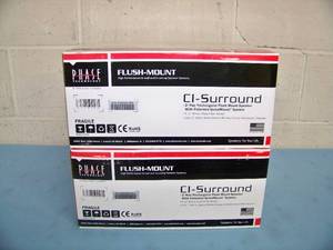 lot 54 image: (2) Phase Technology 2-Way Flush Mount CI-Surround Speakers - NEW IN BOX