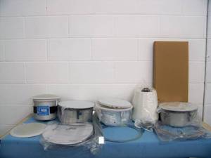 lot 57 image: (4) Individual In-Ceiling Speakers and (1) Pendant Speaker