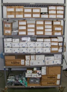 lot 86 image: LARGE lot of Extron  Crestron, etc. - many items NEW IN BOX