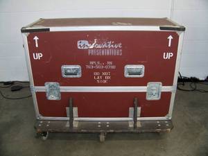 lot 101 image: Olympic Heavy-Duty Equipment  Travel  Road Case on 6-Caster Rolling Base