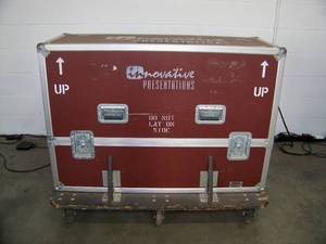 lot 103 image: Olympic Heavy-Duty Equipment  Travel  Road Case on 6-Caster Rolling Base
