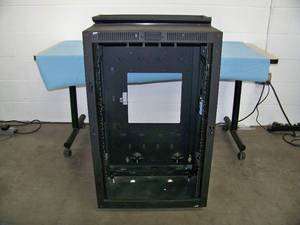 lot 144 image: Middle Atlantic Wall Mount Audio Video Rack  Electronics Enclosure with Swingout Front