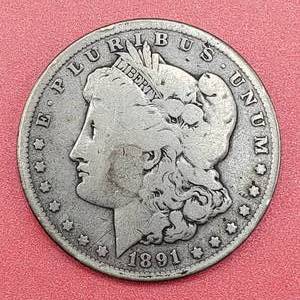 1891-O Morgan Silver Dollar, 90% Silver
