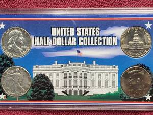 lot 38 image: 90% Silver WL Half & Franklin Half plus 2 Clad Halves