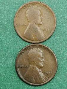lot 44 image: 1914-P & S Lincoln Cents