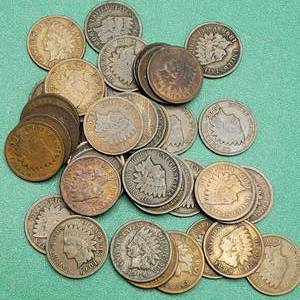 lot 51 image: 42 Indianhead Cents
