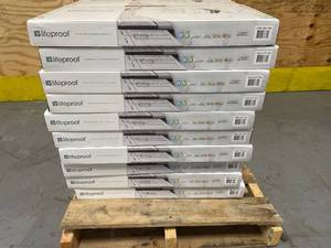 lot 2 image: Lifeproof - Lot of 30 - Luminescent Sky 6 MIL x 12 in. W x 24 in. L Click Lock Waterproof Vinyl Tile Flooring (20.7 sqftcase) (621 sqfttotal)