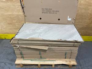 lot 4 image: MSI - Lot of 19 - Yardan Gray 24 in. x 48 in. Matte Porcelain Stone Look Floor and Wall Tile (15.32 sq. ft.Case) (291.08 sq.ftTotal)