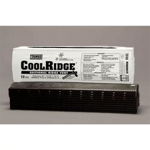 Tamko - Lot of 10 - CoolRidge 14 in. x 4 ft. Black Polypropylene Sectional Ridge Vent with Internal Filter