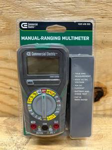 lot 23 image: Commercial Electric Manual-Ranging Digital Multi-Meter
