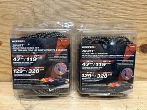 lot 25 image: ZipNet Camo Adjustable Cargo Net (lot of 2)