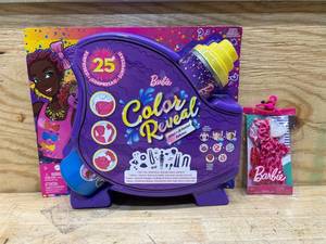 lot 33 image: Barbie color reveal and Barbie accessories