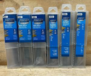 lot 55 image: CENTURY Lot of 6 Drill Bits