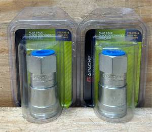 lot 59 image: Apache Flat Face Quick Disconnect Coupler lot of 2