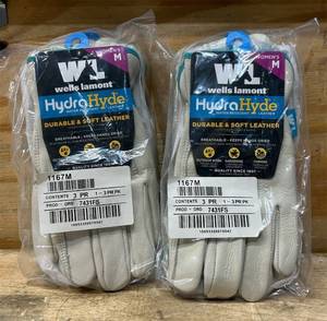 lot 75 image: WELLS LAMONT Lot of 2 Packs of- Hydra Hyde Womens M (3 pairs per pack)