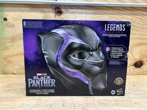 lot 79 image: Marvel Legends Black Panther Electronic Roleplay Helmet