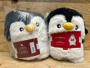 lot 82 image: Penguin Holiday Matching Family Pajama Wearable Blanket - Wondershop  White (lot of 2)