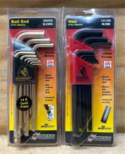 lot 125 image: BONDHUS Ball End, Hex 9Pc Metric