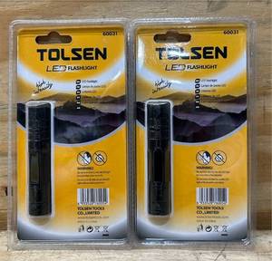 lot 126 image: TOLSEN LED Flashlight lot of 2 10212511.9