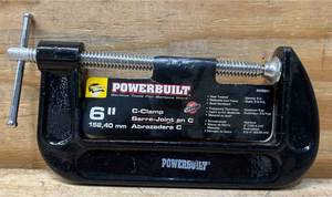 lot 134 image: POWER BUILT 6  C-Clamp