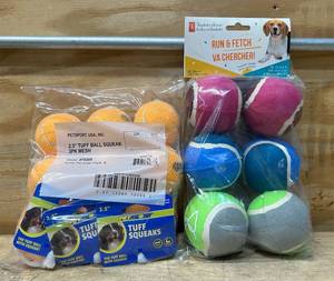 lot 141 image: PetSport, PC dog toy lot of 15 balls