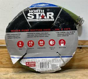 lot 179 image: North Star Water Pump Suction Hose 3IN. x 15FT.