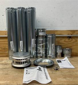 lot 180 image: DuraVent Type B Gas Vent 4  Gas Vent Diameter Vertical Kit