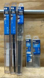 lot 201 image: Century Masonry, S&D Drill bits lot of 5