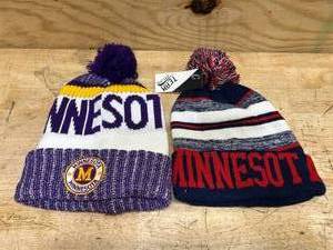 lot 229 image: Minnesota Winter Hats (lot of 2)