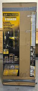 lot 242 image: MetalTech 6 Foot High Portable Adjustable Platform Jobsite Series Baker Mobile Scaffolding Ladder with Locking Wheels (MISSING PARTS)