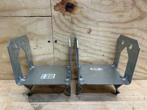 lot 246 image: Simpson Strong-Tie ZMax 5.25 in. H X 5.5 in. W 12 Ga. Galvanized Steel Post Base (lot of 2)