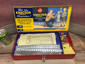 lot 127 image: Nifty NOS-ish 1959 Gilbert Erector Set