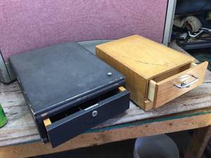 lot 142 image: Vintage Indiana Cash Drawer Plus Other