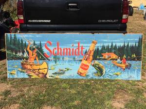 lot 129 image: Un-Beer-Lievable Schmidt Beer - Les Kouba Advertiser