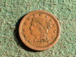 lot 155 image: 1854 Large Cent