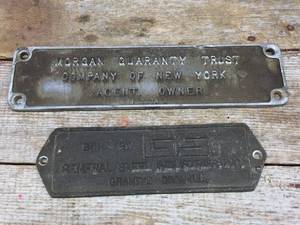lot 178 image: Vintage Railroad Builders Plates