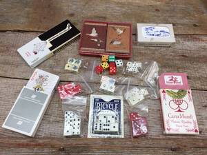 lot 198 image: Vintage Dice & Playing Cards