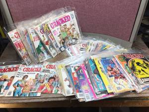 lot 225 image: Collection Vintage Cracked Magazines 1980s-90s