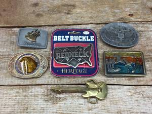 lot 227 image: Vintage Belt Buckles