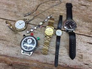 lot 229 image: Group Vintage WatchesStop Watches Including Seiko - Wyler