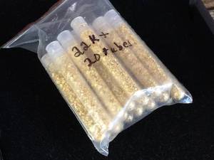 lot 236 image: 22kt Gold Flakes - in Tubes